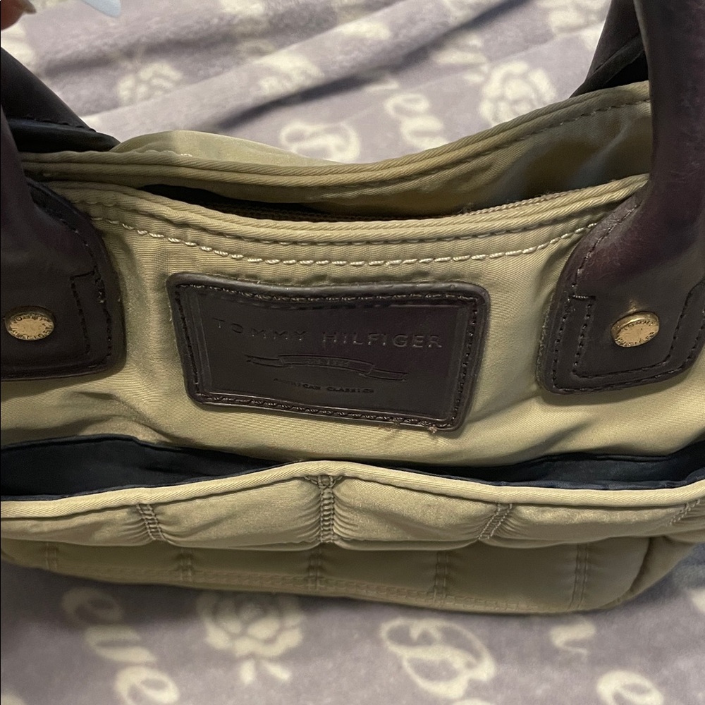 Tommy Hilfiger American classic beige Quilted Tote Bag - Picture 6 of 10